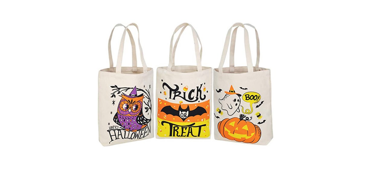 Best Joyin Large Halloween Reusable Canvas Bags