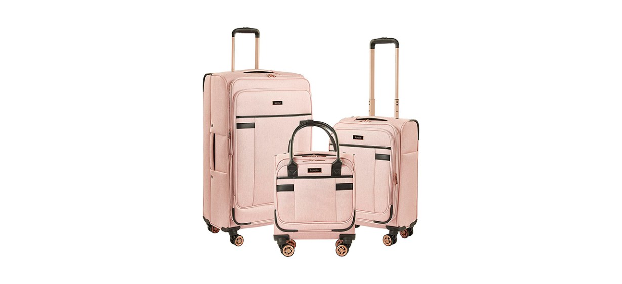 Best Kensie Women’s Hudson Soft-Sided 3-Piece Spinner Luggage Set