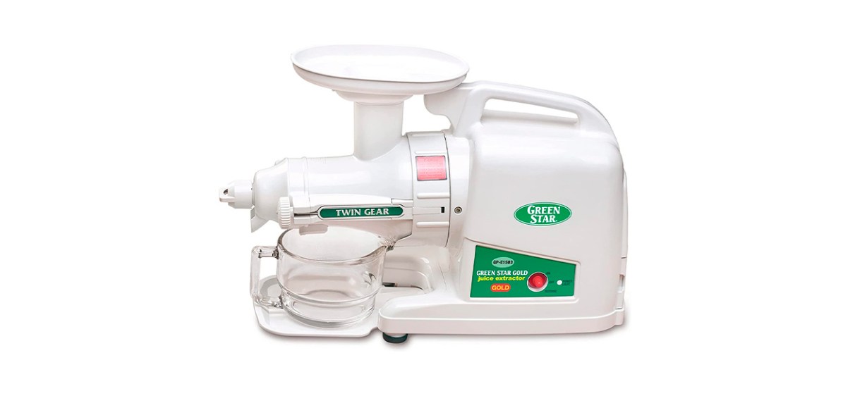 best-last-minute-christmas-gifts-2022-Tribest GP-E1503 Gold Greenpower Juicer