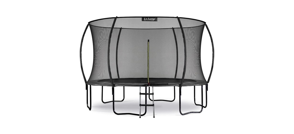 LeJump Pumpkin Outside Net Trampoline
