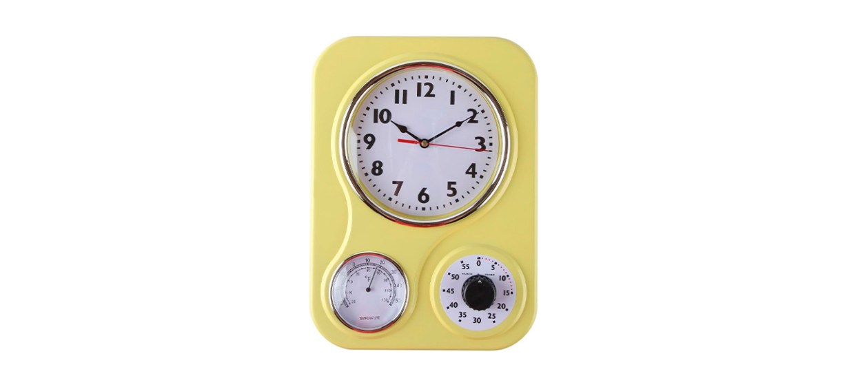 Best Lily’s Home Retro Kitchen Wall Clock