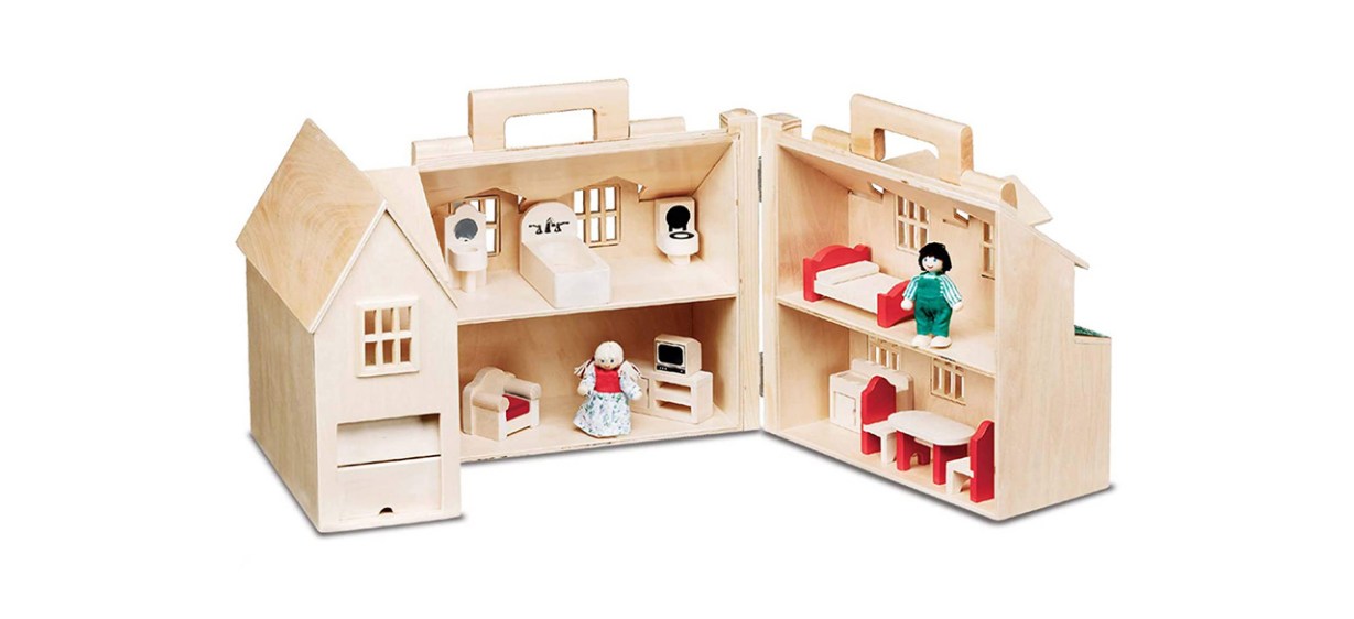 best Melissa &amp; Doug Fold &amp; Go Dollhouse