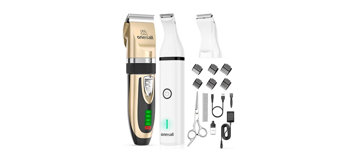 Best Oneisall Dog Clippers and Dog Paw Trimmer Kit