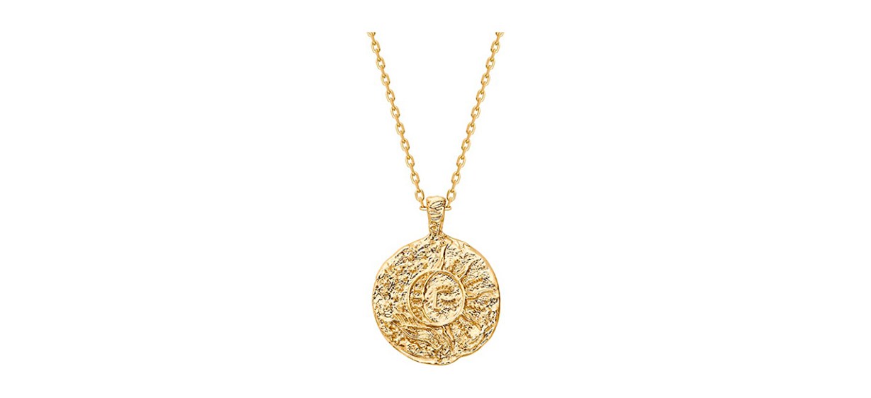 Best Pavoi Engraved Coin Pendant Necklace