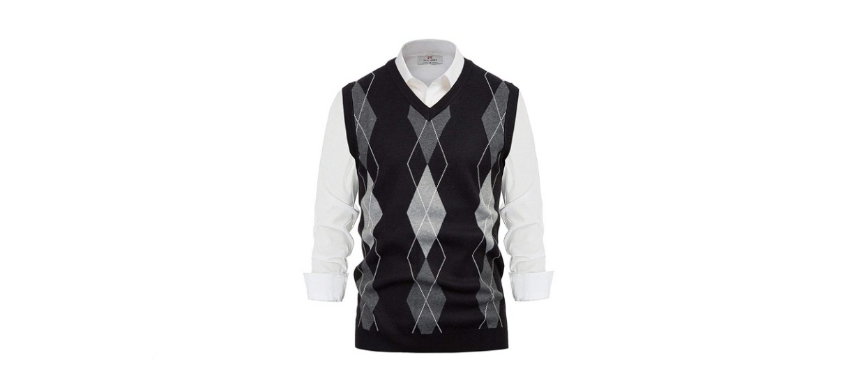best PJ Paul Jones Men's Argyle Sweater Vest