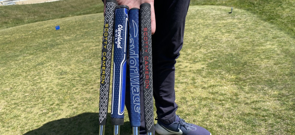 Detailed shot of four top putters.