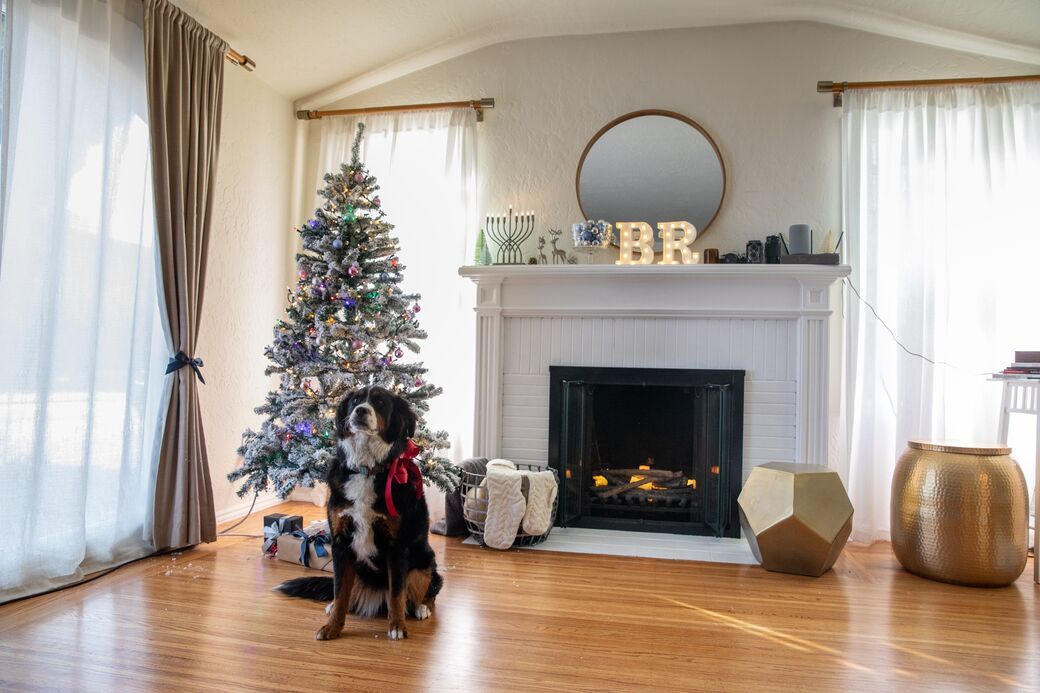 Christmas decor with earthy tones