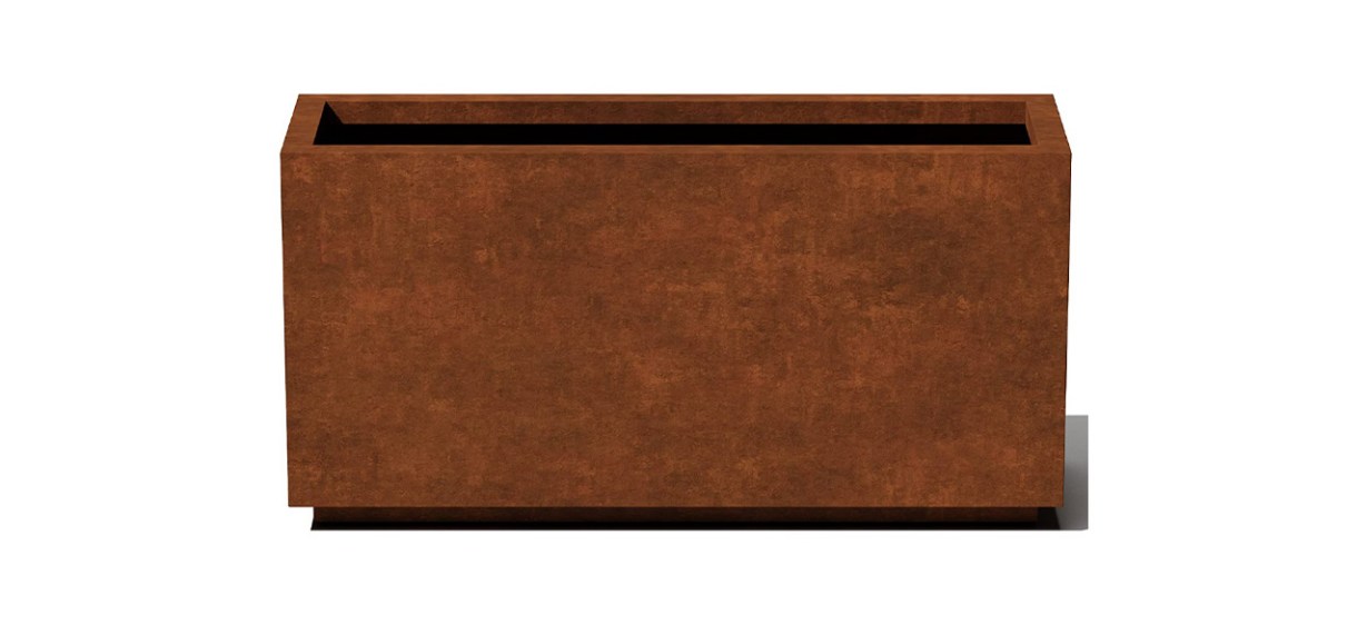 Best Veradek Metallic Series Corten Steel Long Box Planter
