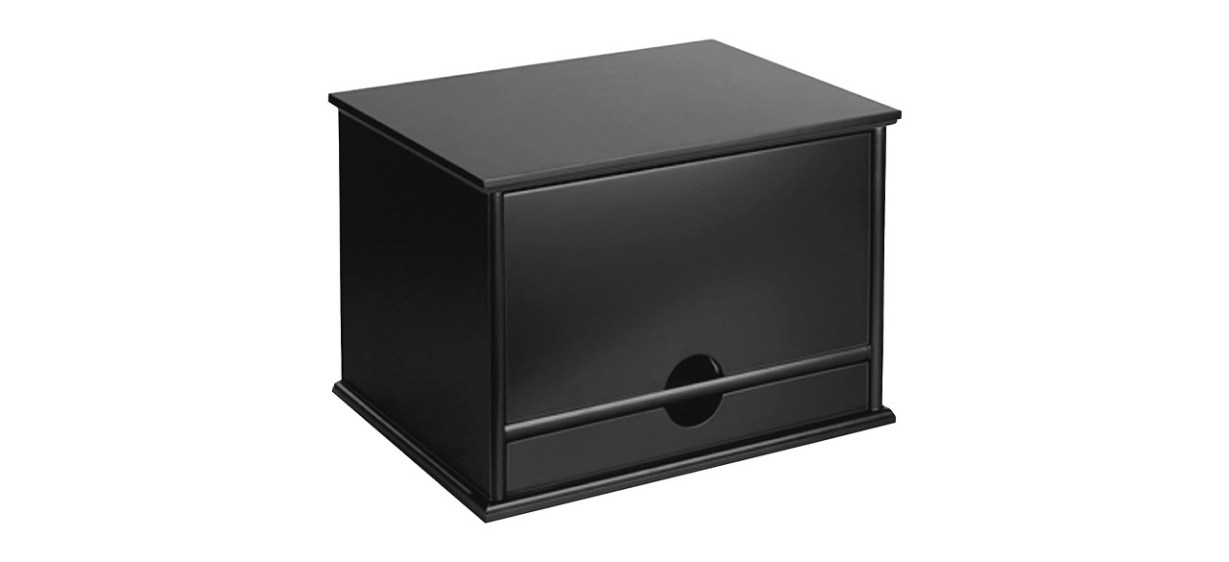 Best Victor Wood Midnight Black Collection, 4-Shelf Desktop Organizer