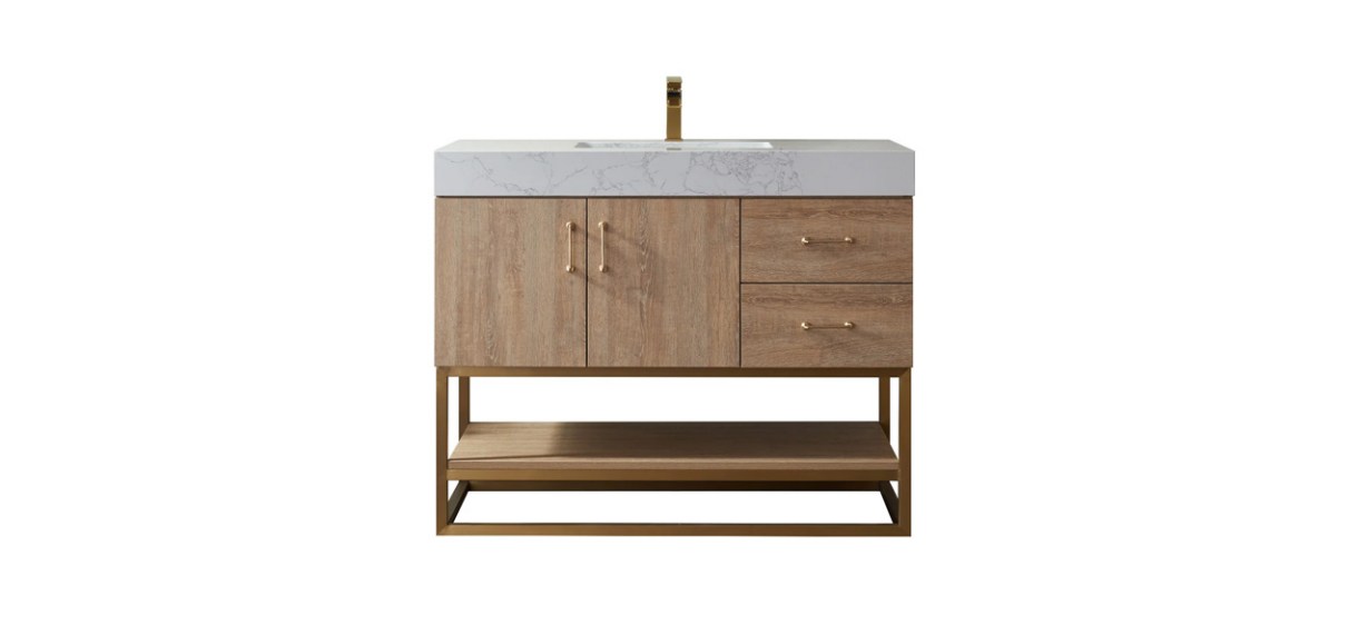 Wade Logan Annice 42-Inch Free Standing Single Bathroom Vanity