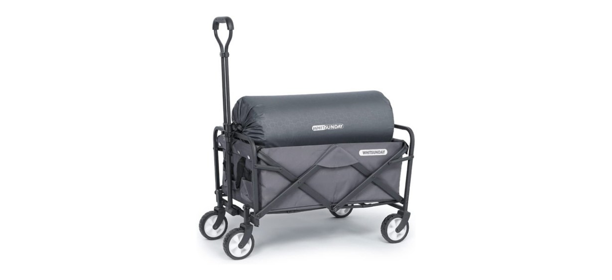 WhitSunday Folding Outdoor Utility Wagon on white background