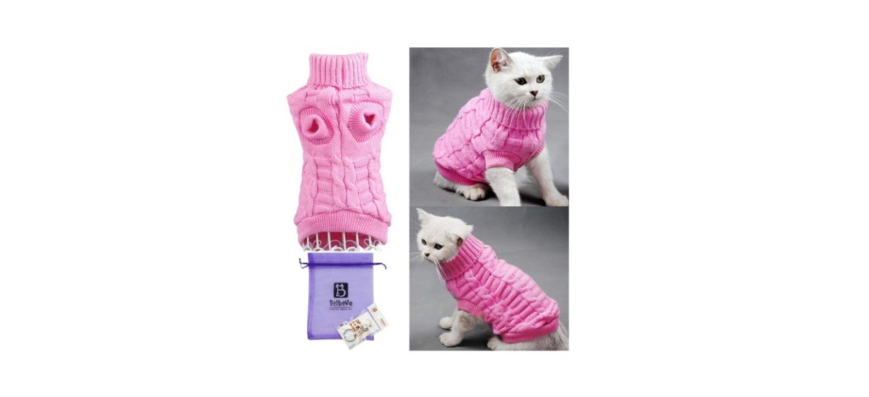 Bolbove Bro'Bear Cable Knit Turtleneck Sweater