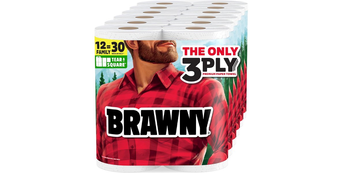 Brawny Tear-A-Square 3-Ply Paper Towels