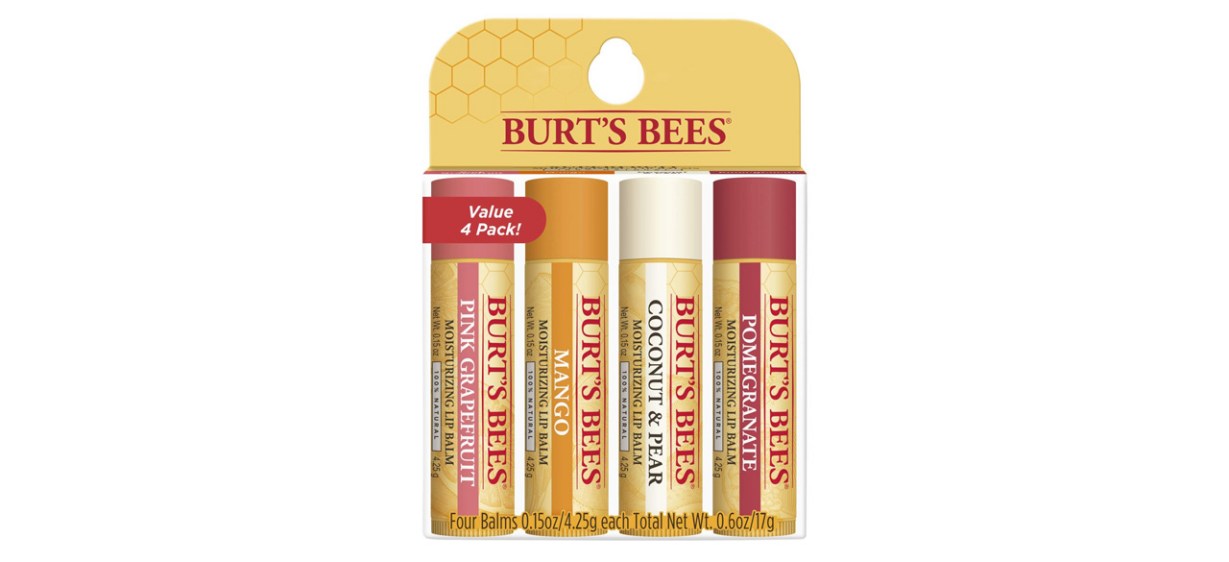 Burt's Bees Superfruit Lip Balm 4-Pack