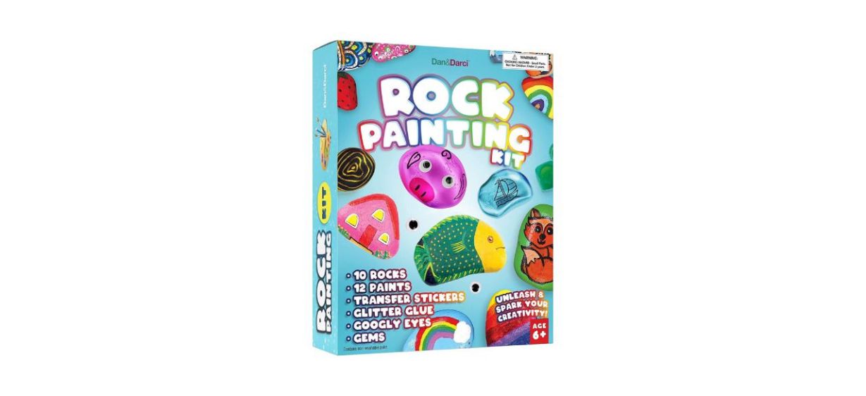 Dan &amp; Darci Rock Painting Kit for Kids