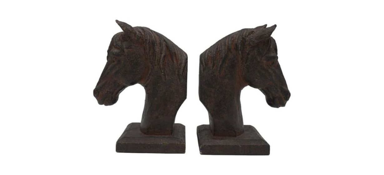 Comfy Hour Farmhouse Collection 5&quot; Horse Bookends