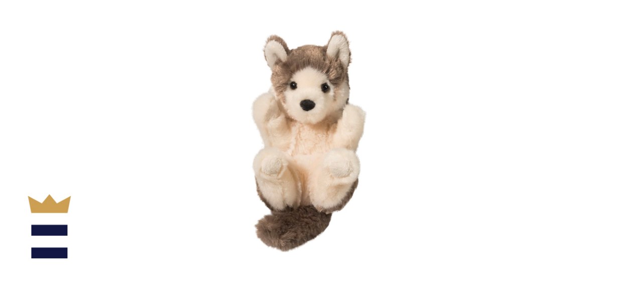 Douglas Gray Wolf Lil_ Handful Plush Stuffed Animal