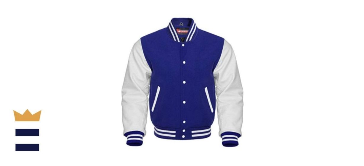 Dress Club International Men's Varsity Letterman Jacket