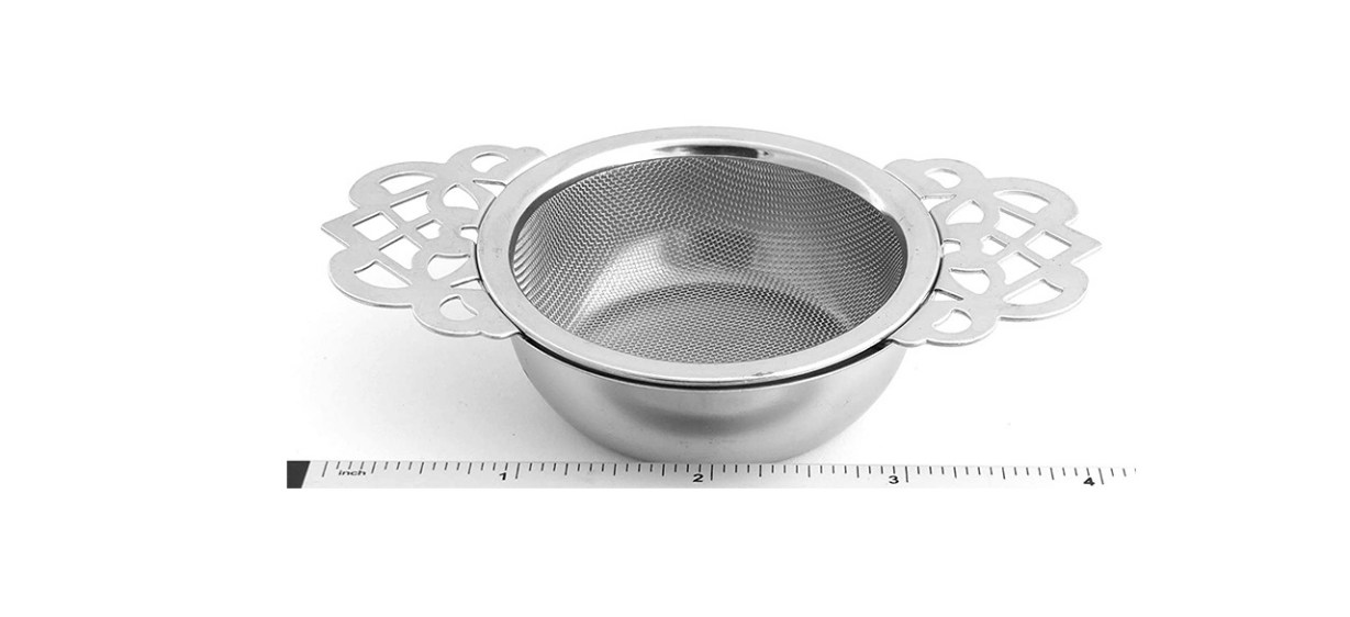 Empress Tea Strainer with Drip Bowl