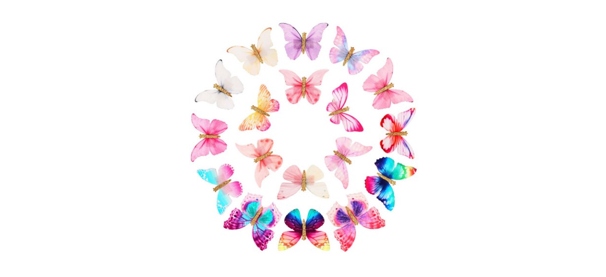 Best Boao 18-Piece Glitter Butterfly Hair Clips