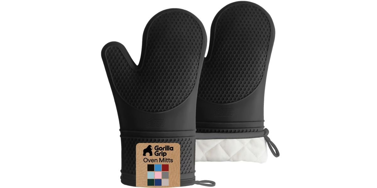 GORILLA GRIP Heat Resistant Durable Silicone Oven Mitts