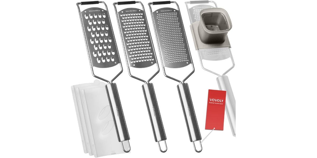  Vovoly 4-Pcs Pro Set Zester Grater Set