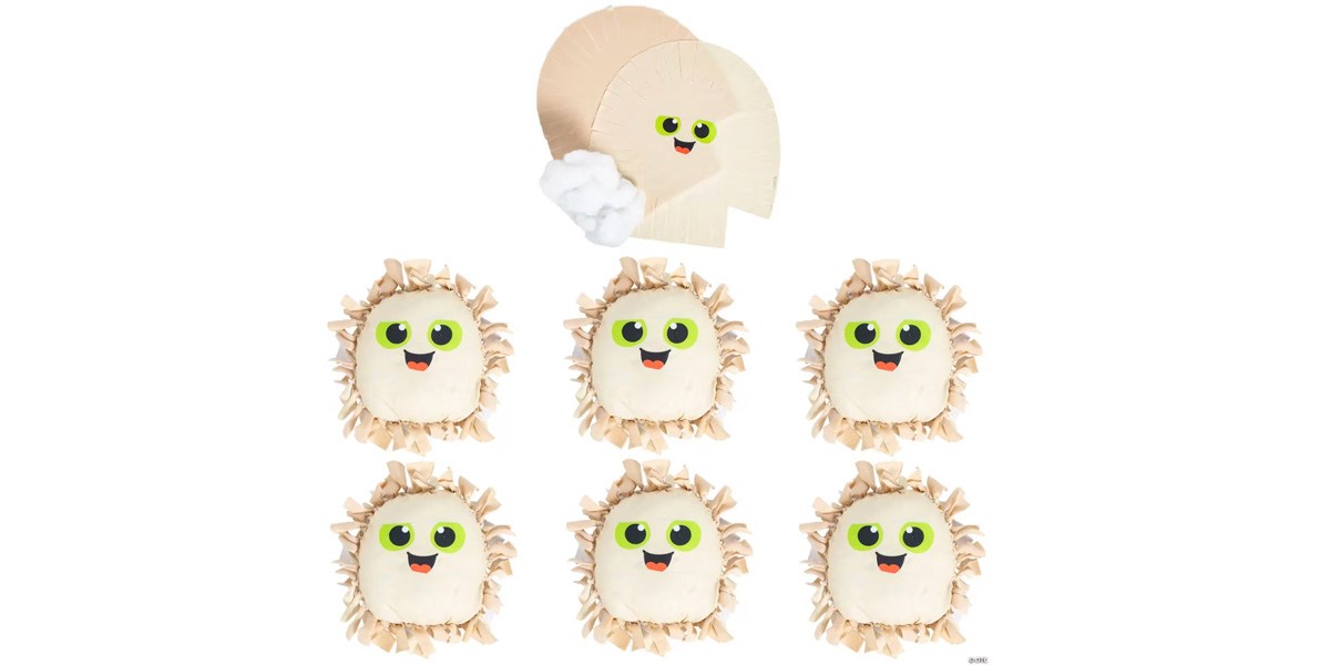 Halloween Mummy Fleece Tied Pillow Craft Kit