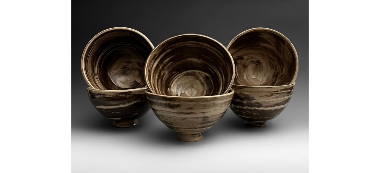 Best Korean Buncheong Style Noodle or Ramen Pottery Bowls