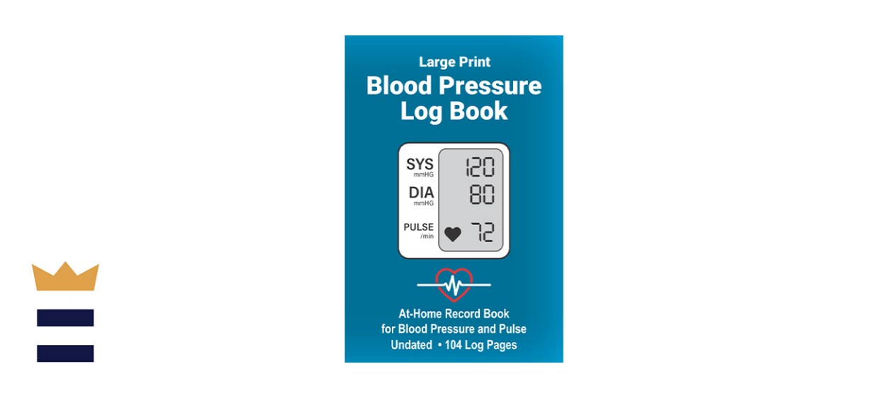 Large Print Blood Pressure Log Book by Mindbuff Books