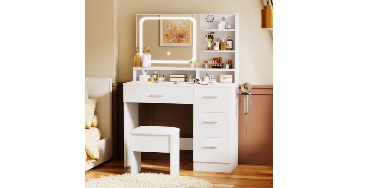 LIVELYGLOW Vanity Desk 