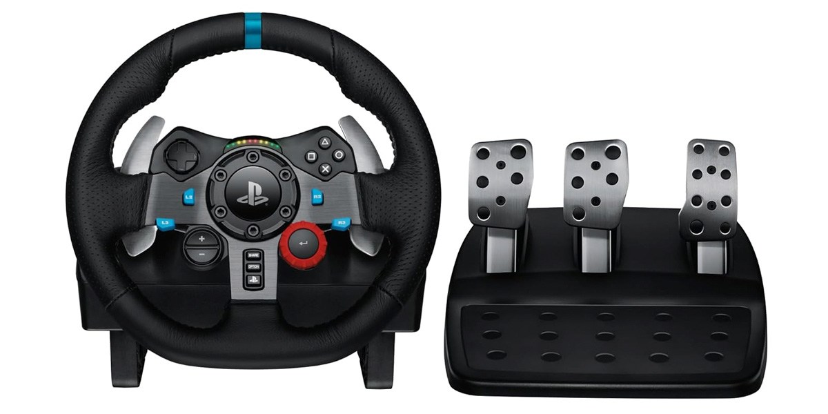  Logitech G29 Driving Force Racing Wheel and Floor Pedals