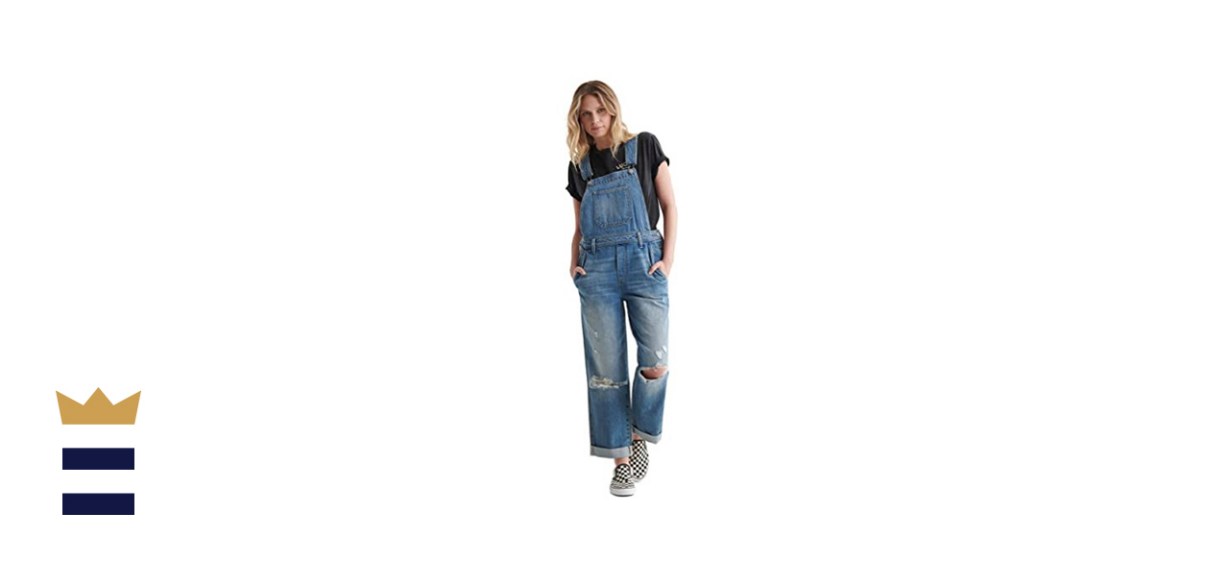 Lucky Brand Women's Denim Boyfriend Overall Jumpsuit