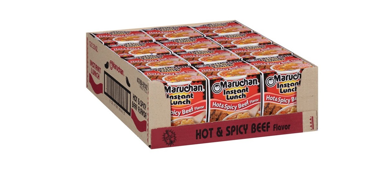 Maruchan Instant Lunch Hot and Spicy Beef Cups