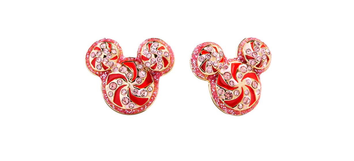 BaubleBar Disney Mickey Mouse Peppermint Stud Earrings 