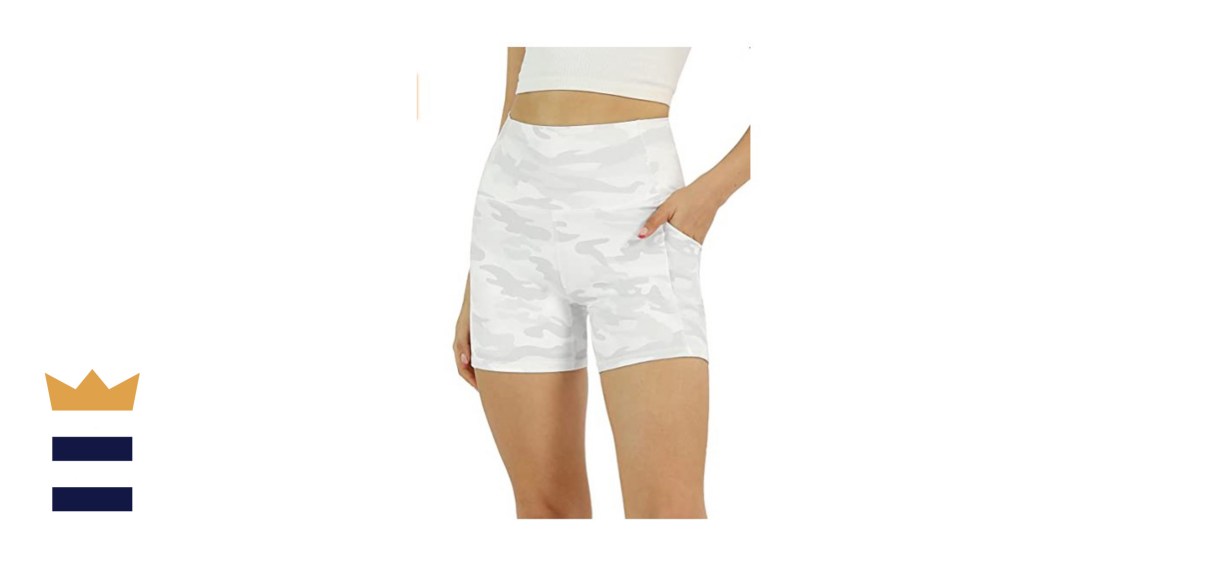 Ododos Women's High-Waist Biker Shorts with Pockets