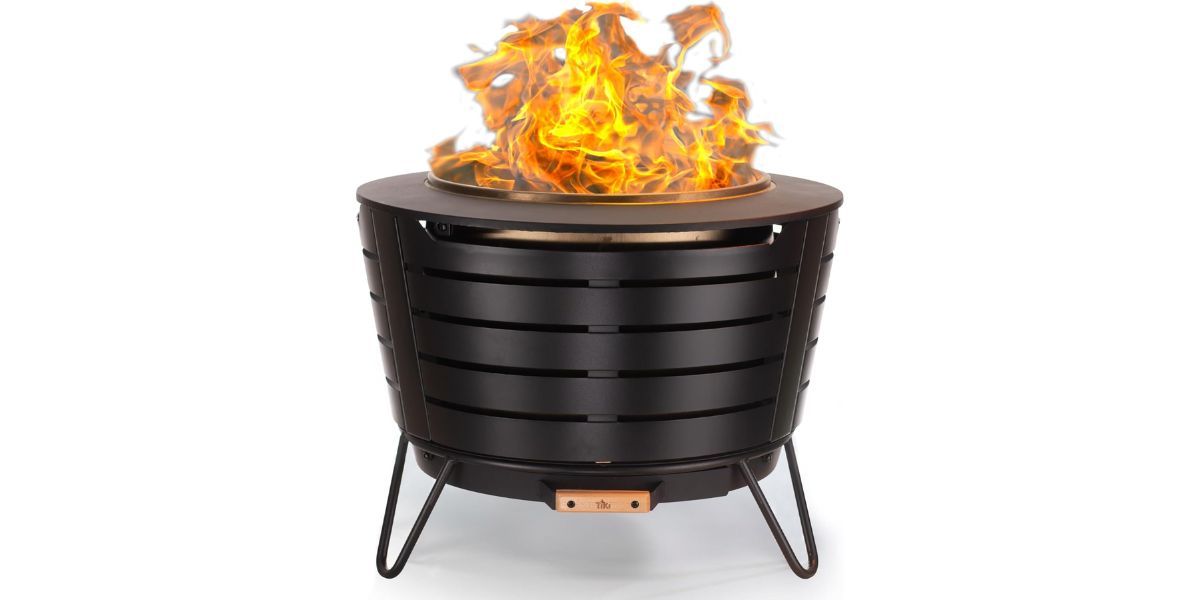 TIKI 25-Inch Smokeless Patio Fire Pit