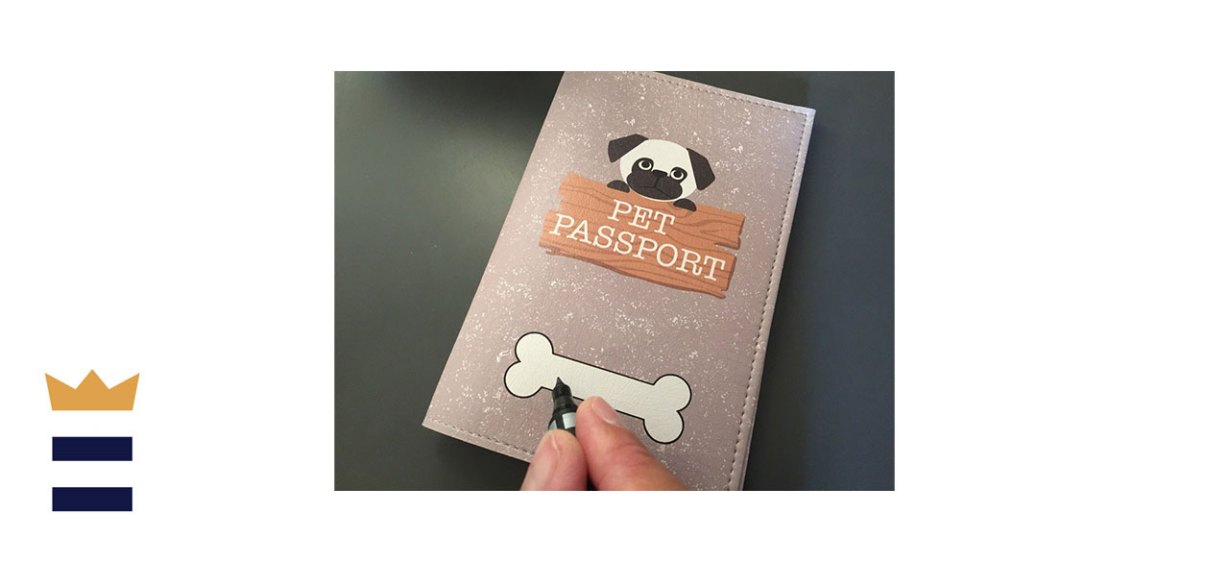 Passamondo Personalized Pet Passport Holder