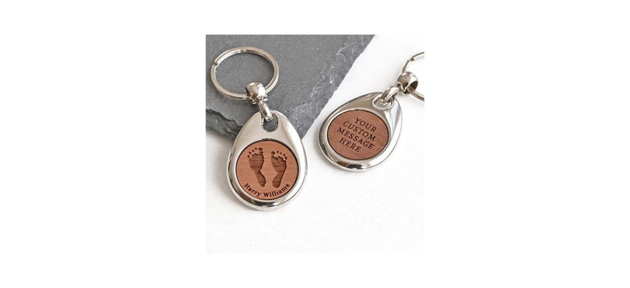 Show Stopper Supplies Personalized Baby Handprint Key Ring