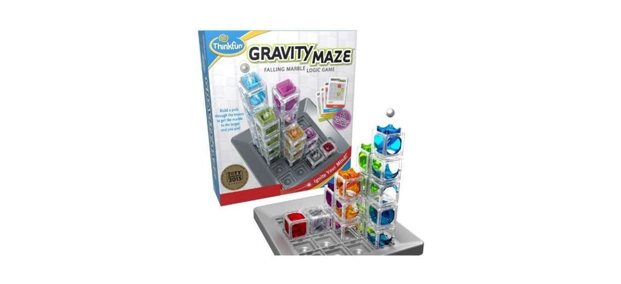 ThinkFun Gravity Maze Falling Marble Logic Game