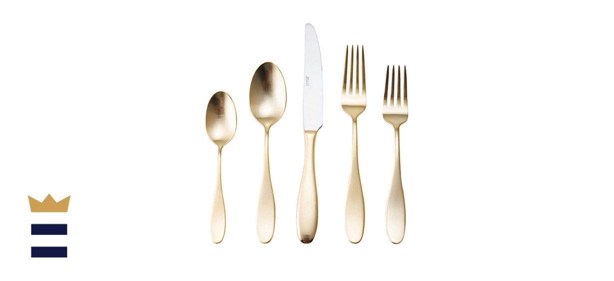 Towle Living Ashwell Gold 20-Piece Flatware Set