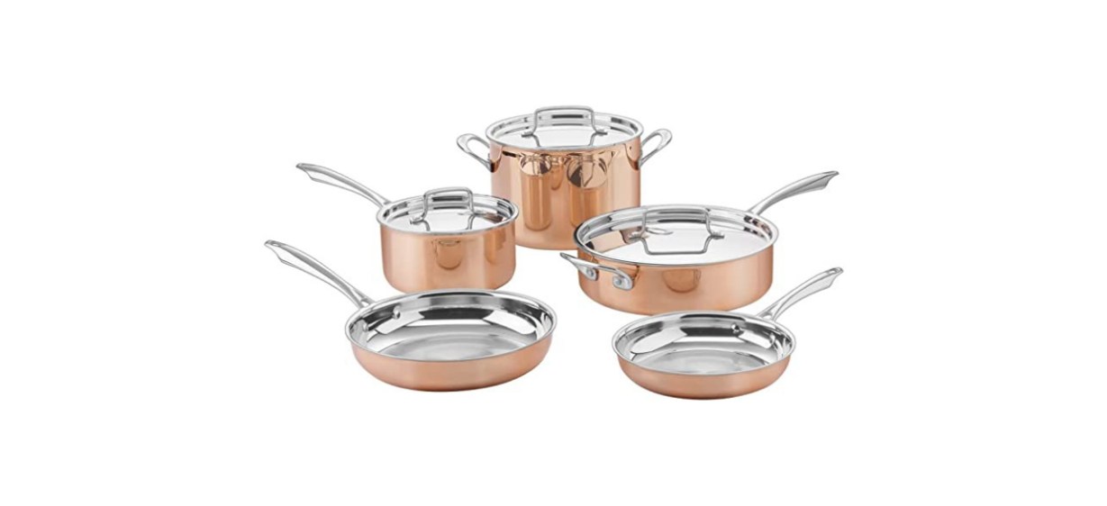 Cuisinart - CTPP-8 Cuisinart Copper Collection Cookware Set, Medium
