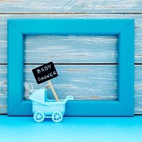 Baby shower invitation keepsake  