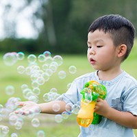 Bubbles little boy