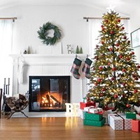 Best Rustic Christmas Decorations with fireplace