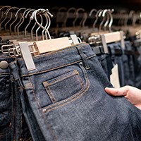 pants in hangers