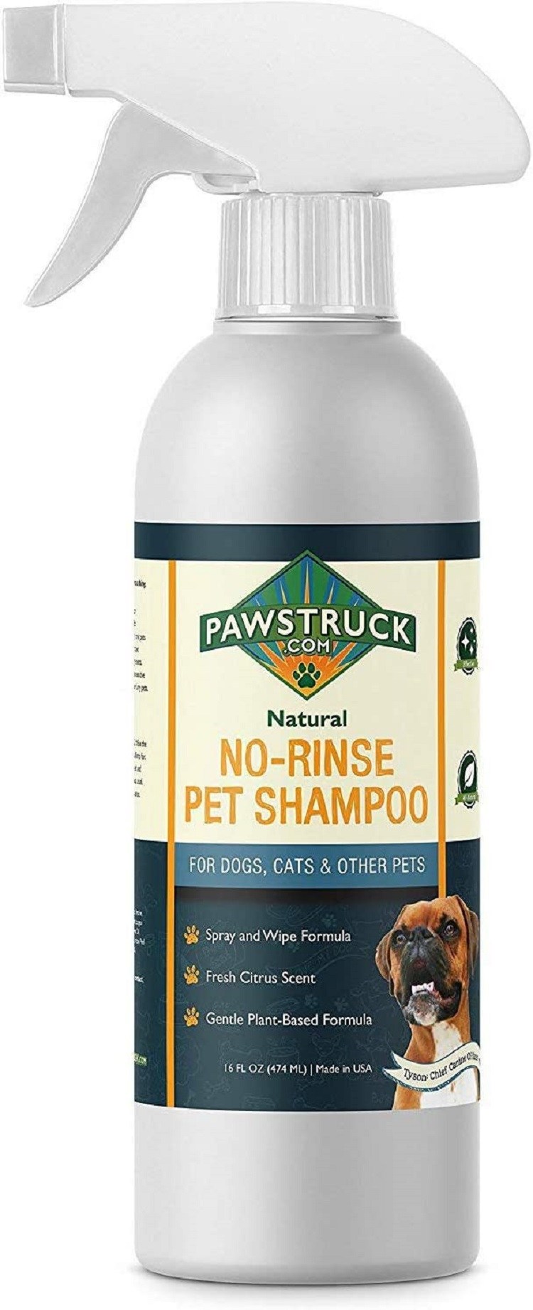 Pawstruck Dry Dog Shampoo, Waterless, Safe for Puppies and Adults