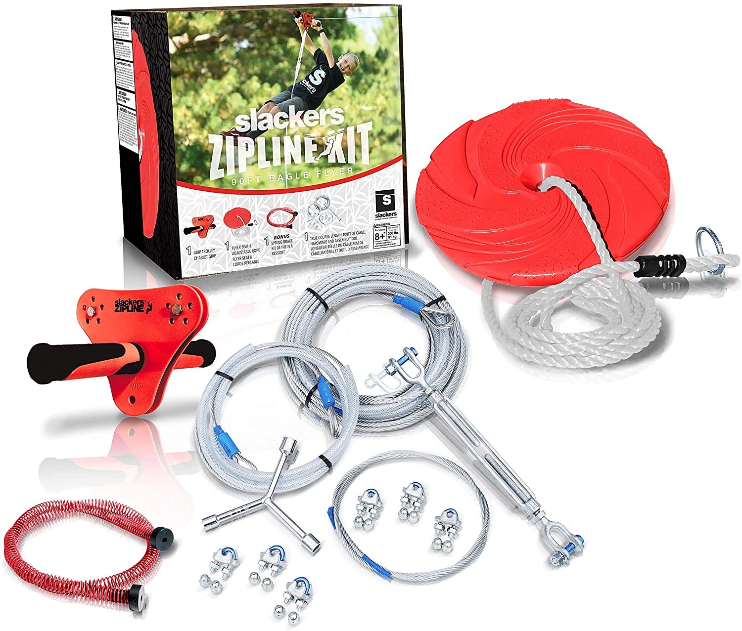 Slackers 90-Foot Eagle Series Zipline