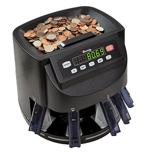 Cassida C200 Coin Sorter, Counter, and Roller w/ Tubes