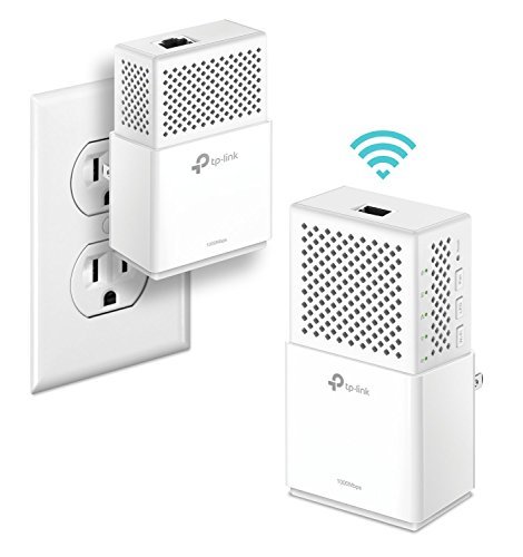 TP-Link 1000 Mbps Powerline WiFi extender adapter 2-Kit, 1 Gigabit Port