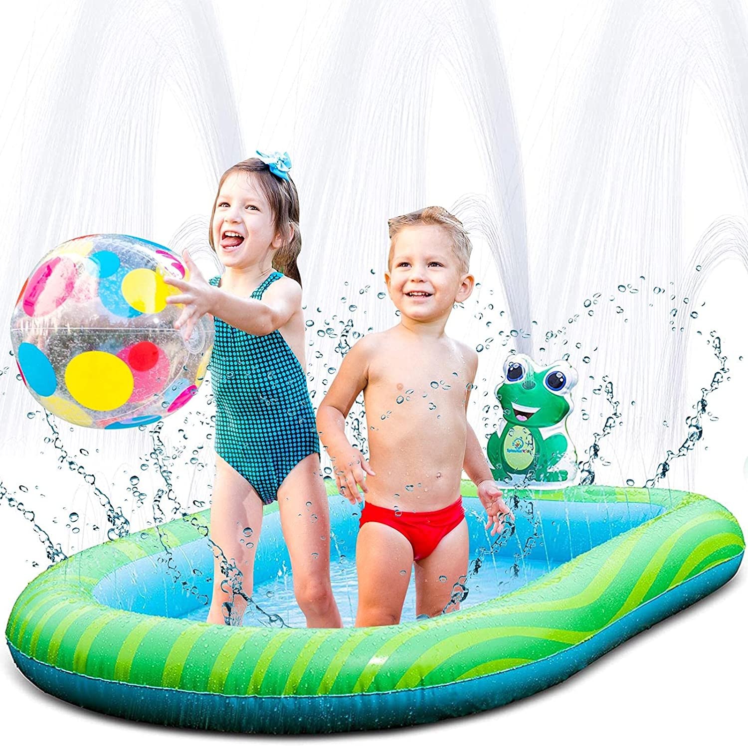 Splashin'kids 3-in-1 Inflatable Sprinkler Pool
